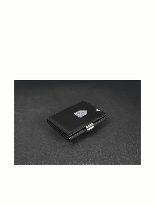 Leather Men's Wallet Cards with RFID Black
