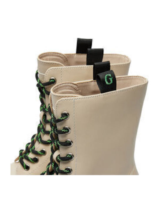 Stiefeletten Damen Beige