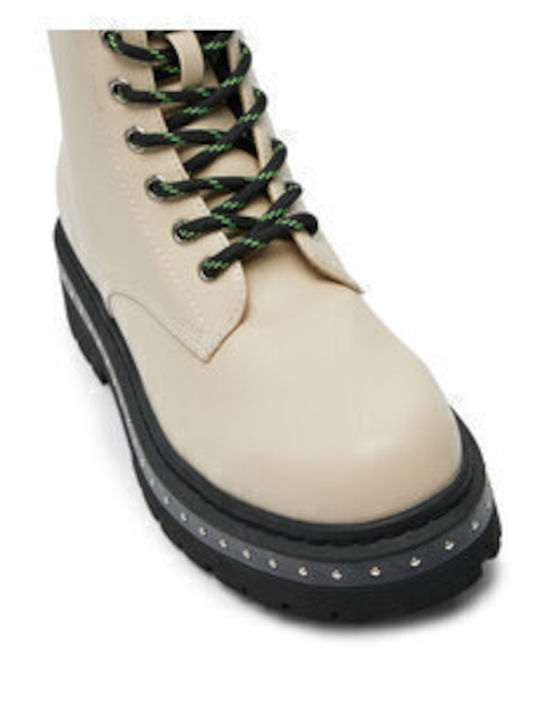 Stiefeletten Damen Beige