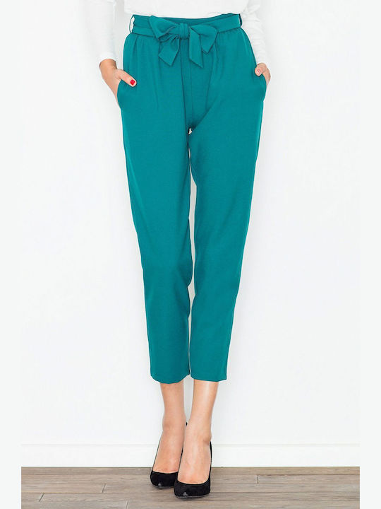 Figl Women's Fabric Trousers Blue