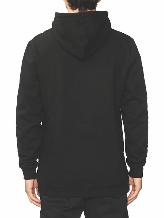 Globe Men's Sweatshirt with Hood and Pockets Black