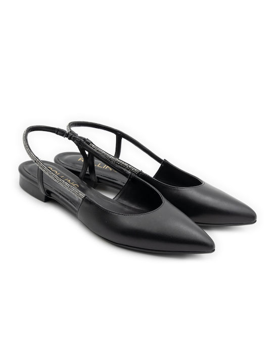 WOMEN'S BALLERINAS BLACK ROLLING STEPS Q1TT19060002