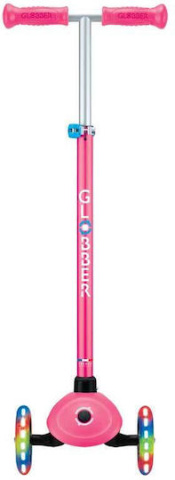Globber Детски Тротинетки Primo Plus с Три Колела с LED Осветление Фуксия