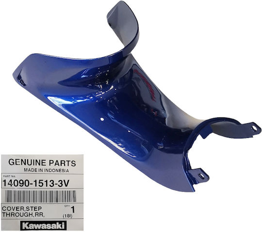 Kawasaki Μεσαία Ποδιά Μοτοσυκλέτας για Kawasaki KAZE R 115 Μπλε