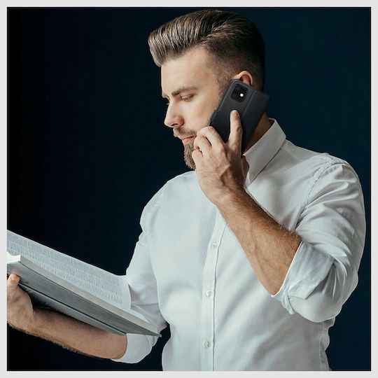 Tech-Protect Brieftasche Synthetisches Leder / Silikon Schwarz (Xiaomi Redmi 13)