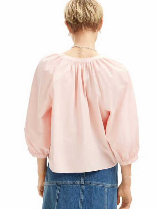 Desigual Bluza de Damă Rosa Palido