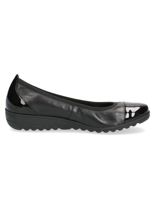 Damen Leder Ballerinas Caprice 9-9-22103-2 0-026 SCHWARZ NAPPA CO