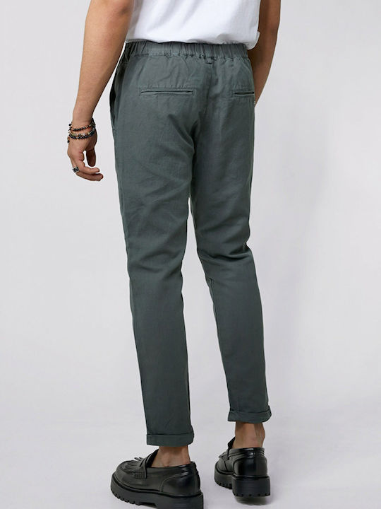 Tigha Woven Trousers by the serie Aleko in Regular fit - 106021 7792 Vintage Asphalt