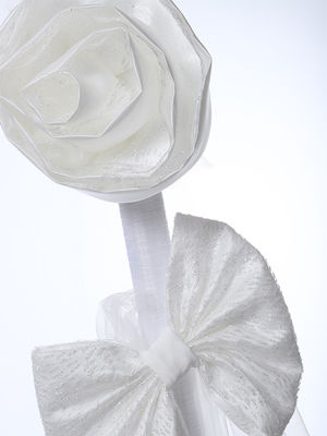 Λαμπάδα Βάφτισης White Rose - ECRU - 1S23-ADA0232B-1-10900