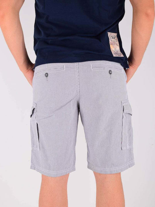 SUBLEVEL ΒΕΡΜΟΥΔΑ CARGO 100%BAMBAKI SLIM FIT H7424Z61210K.OLD NAVY-WHITE