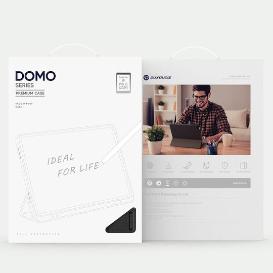 Dux Ducis Domo Флип Капак Черен iPad Pro 2024 13"