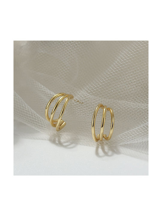 Triple Hoops Gold Plated Silver 925