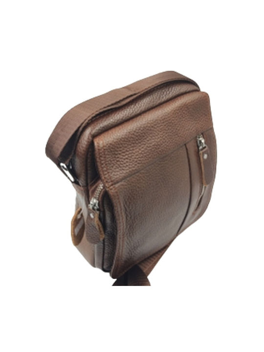 Shoulder bag AC 9088 leather Brown