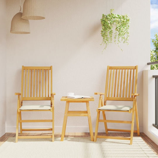 vidaXL Garden Chair Cushions 2 Pieces 45x45cm