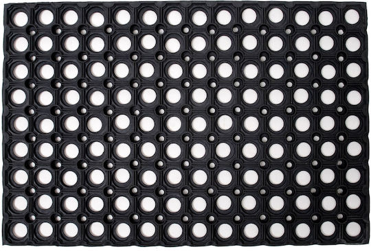 Black Rubber Entrance Mat 120x80cm