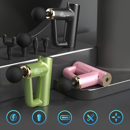 Extralink Extralink Msg-03 Mini Πιστόλι Μασάζ για το Σώμα με Δόνηση Μαύρο