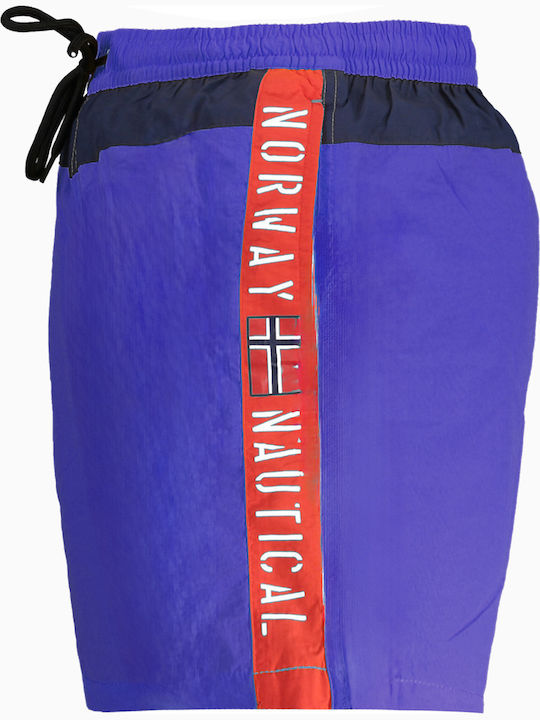 Men's Swimwear Shorts Blue with Patterns