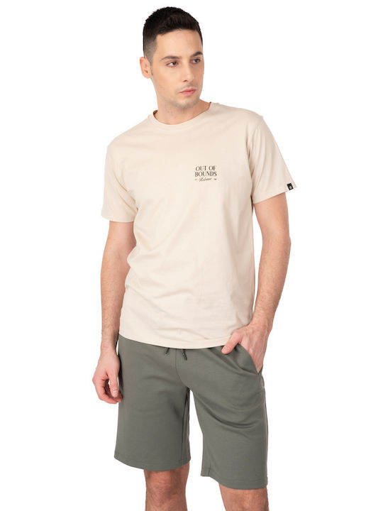 Rebase Herren Badebekleidung Bermuda Khaki