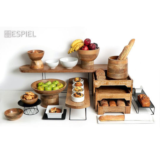 Espiel Bol Decorativ Lemn Bej 24x12x12cm 1buc Espiel Bol Decorativ Lemn Bej 24x12x12cm 1buc