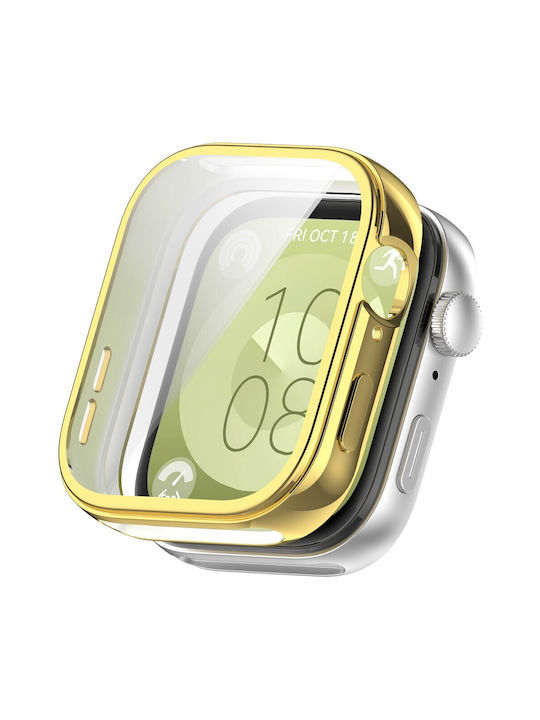 Θήκη Σιλικόνης σε Χρυσό χρώμα για το Xiaomi Redmi Watch 3 Lite / Watch 3 Active Θήκη Σιλικόνης σε Χρυσό χρώμα για το Xiaomi Redmi Watch 3 Lite / Watch 3 Active