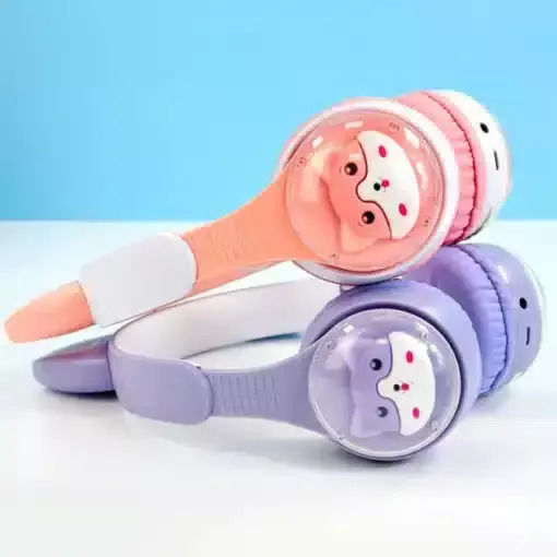 Cat Wireless / Wired On Ear Headphones with 6 hours of Operation Light Blue
