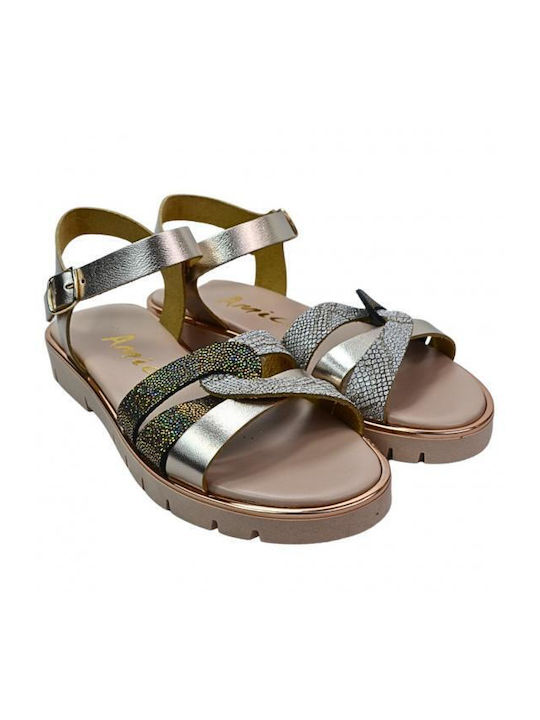 Children's sandals Amica 3216-1 Grey Gold