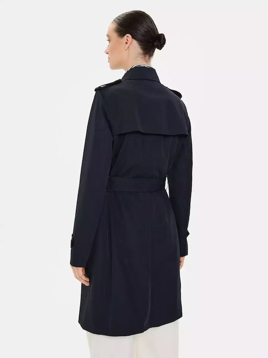 Women's Blue Trench Coat