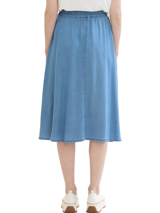 Τζιν Midi Φούστα Stone Blue Denim