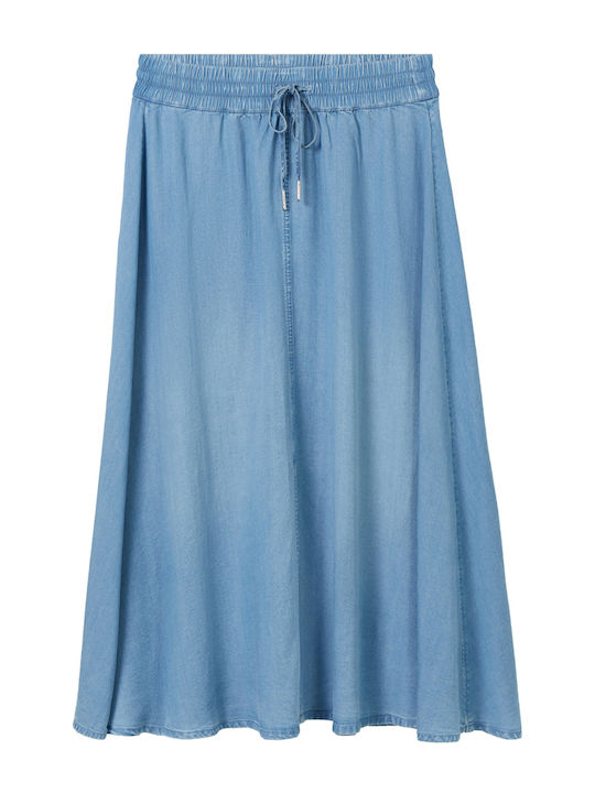 Τζιν Midi Φούστα Stone Blue Denim