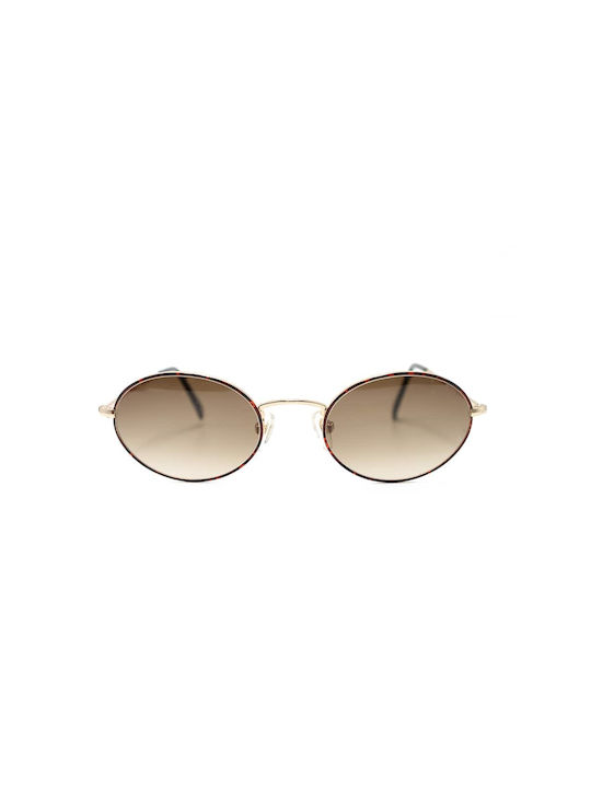 Benetton Sunglasses with Gold Metal Frame and Brown Gradient Lens A03 13M