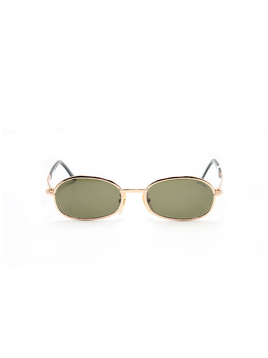 Rolling Sunglasses with Gold Metal Frame and Green Lens 763-668