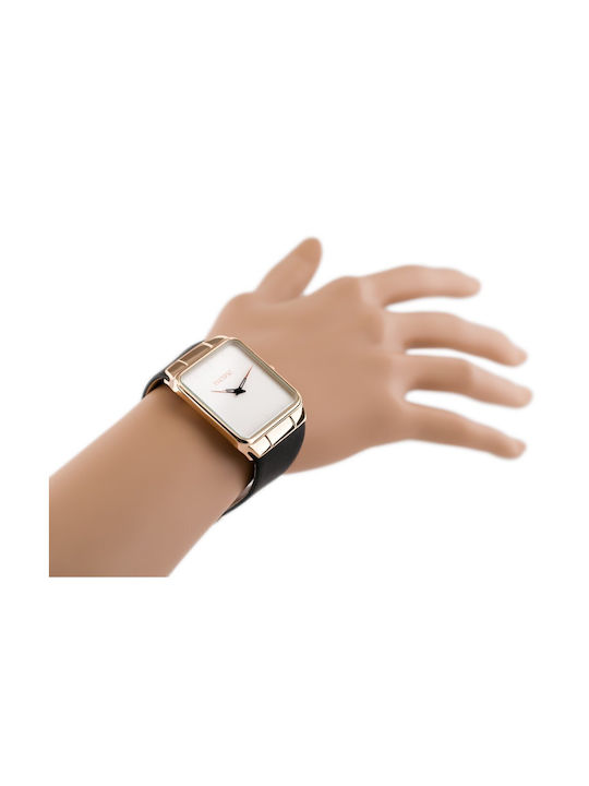 Pacific Damen Uhr mit Schwarz Lederarmband