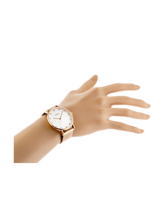 Pacific Women's Watch with Pink Gold Metal Bracelet