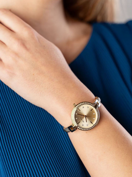 Paul Lorens Women's Watch with Gold Metal Bracelet