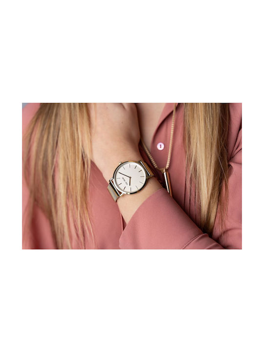 Paul Lorens Women's Watch with Gold Metal Bracelet