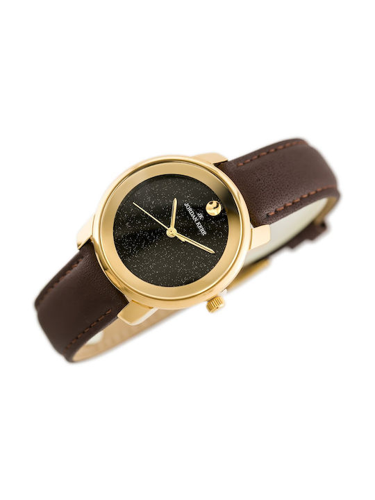 Jordan Kerr Watch with Brown Leather Strap