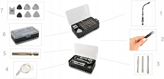 Werkzeugsatz für Mobiltelefon-Reparaturwerkzeuge ZT1XJ43QWS959