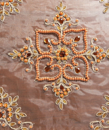 Silk Fashion Σετ 7τμχ Τραπεζομάντηλο Χρυσό 130x130εκ. Silk Fashion Σετ 7τμχ Τραπεζομάντηλο Χρυσό 130x130εκ.