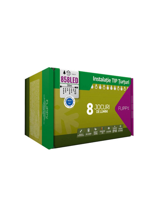 858 Λαμπάκια LED 30μ. Μπλε σε Σειρά