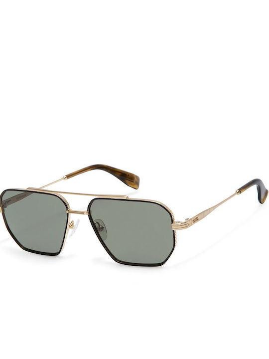 Gigi Barcelona Unisex Γυαλιά Ηλίου με Χρυσό Μεταλλικό Σκελετό και Γκρι Polarized Φακό 6907/0