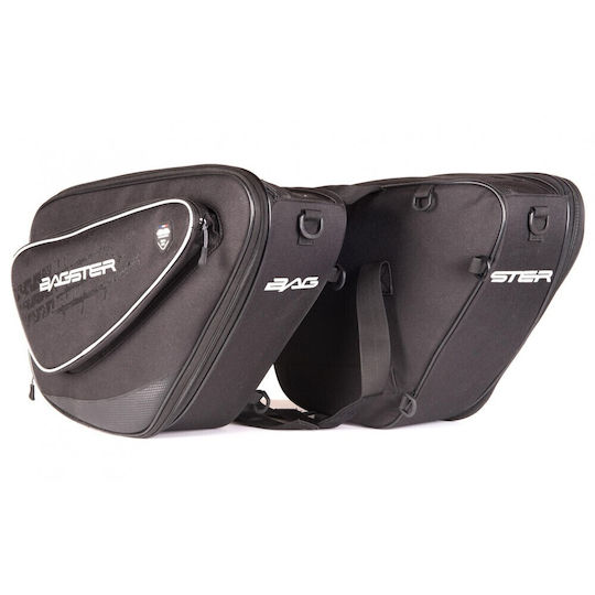 Bagster Motorcycle Saddle Side Bag 30lt in Black Colour
