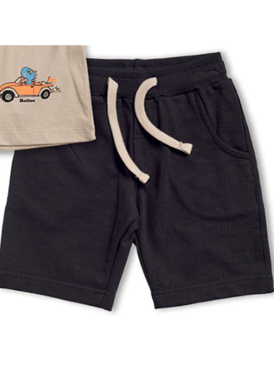 Reflex Kids Set with Shorts Summer 2pcs Coffee