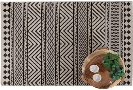 Royal Carpet Flox 7525W Χαλί Ορθογώνιο Καλοκαιρινό Ψάθινο Black 67x140cm