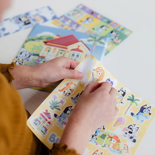 Sticker Set Totum Bluey 4 Pieces