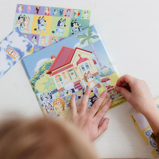 Sticker Set Totum Bluey 4 Pieces