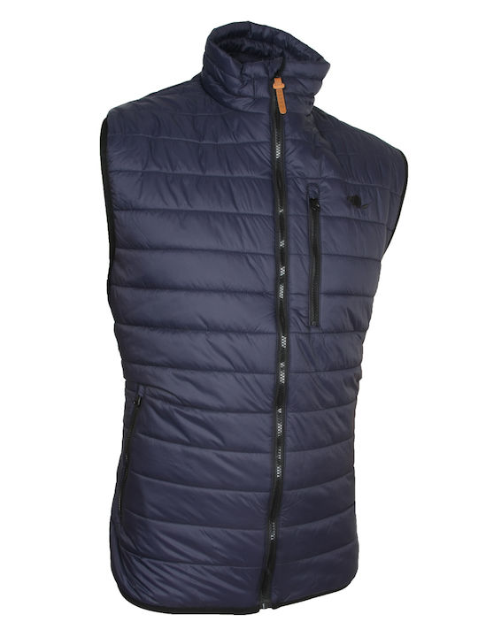 Castor Ärmellos Herren Jacke Lässig Blue