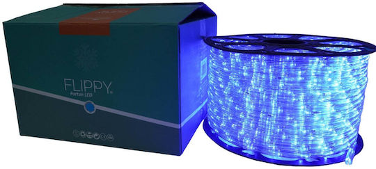 Țeavă luminată 2400 Becuri 220V Roșu cu Programe 100m IP65