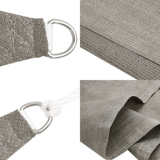 vidaXL Rectangular Shade Sail Gray 2x3m 160gr/m²
