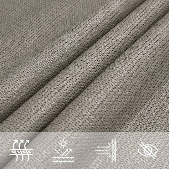 vidaXL Rectangular Shade Sail Gray 2x3m 160gr/m²