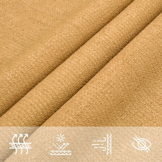 vidaXL Rectangular Shade Sail Beige 3.5x5m 160gr/m²